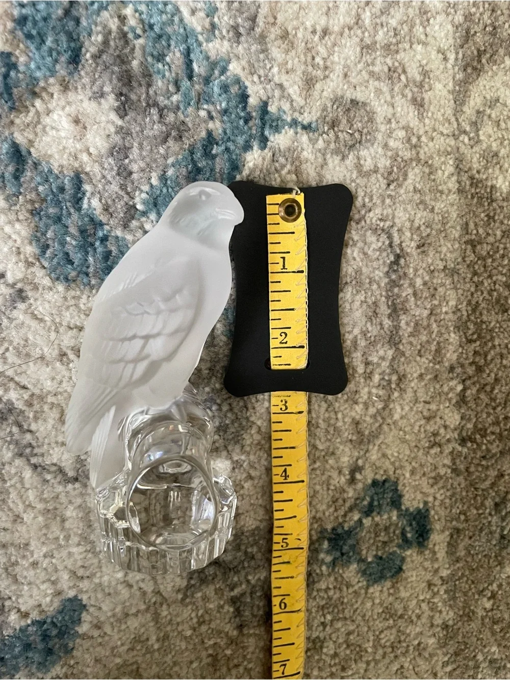 Nachtmann Frosted White Glass Bird Figurine - Decorative Bird 🦅